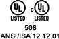 ANSI/CSA(UL508+1604) Listed